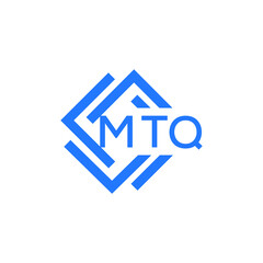 MTQ technology letter logo design on white  background. MTQ creative initials technology letter logo concept. MTQ technology letter design.
