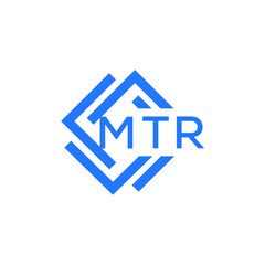 MTR technology letter logo design on white  background. MTR creative initials technology letter logo concept. MTR technology letter design.
