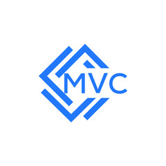 MVC technology letter logo design on white  background. MVC creative initials technology letter logo concept. MVC technology letter design.
