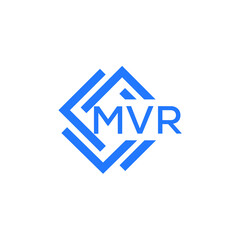 MVR technology letter logo design on white  background. MVR creative initials technology letter logo concept. MVR technology letter design.
