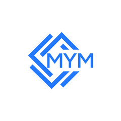 MYM technology letter logo design on white  background. MYM creative initials technology letter logo concept. MYM technology letter design.