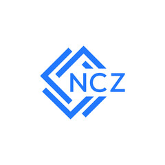 NCZ technology letter logo design on white  background. NCZ creative initials technology letter logo concept. NCZ technology letter design.