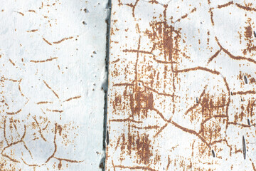 .Iron, rusty texture.