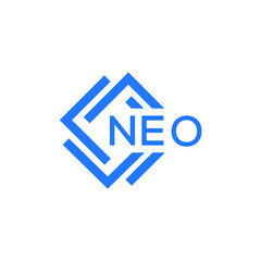 NEO technology letter logo design on white  background. NEO creative initials technology letter logo concept. NEO technology letter design.