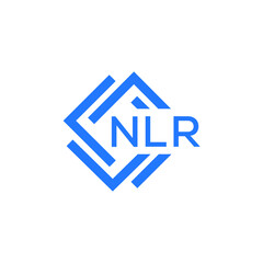 NLR technology letter logo design on white  background. NLR creative initials technology letter logo concept. NLR technology letter design.
