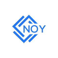 NOY technology letter logo design on white  background. NOY creative initials technology letter logo concept. NOY technology letter design.
