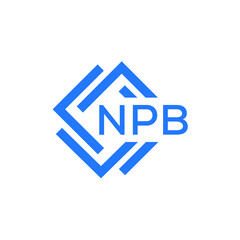 NPB technology letter logo design on white  background. NPB creative initials technology letter logo concept. NPB technology letter design.
