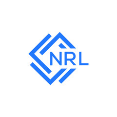 NRL technology letter logo design on white  background. NRL creative initials technology letter logo concept. NRL technology letter design.