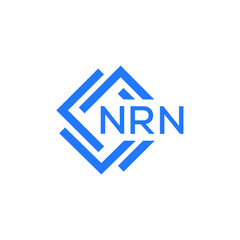 NRN technology letter logo design on white  background. NRN creative initials technology letter logo concept. NRN technology letter design.