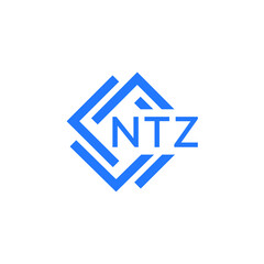 NTZ technology letter logo design on white  background. NTZ creative initials technology letter logo concept. NTZ technology letter design.