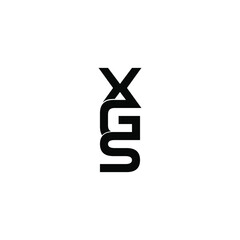 xgs letter original monogram logo design