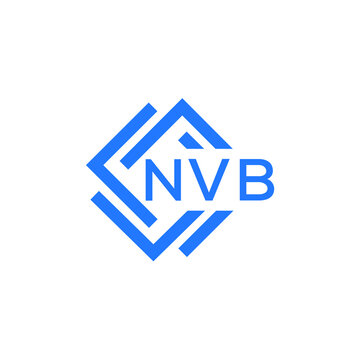 NVB technology letter logo design on white  background. NVB creative initials technology letter logo concept. NVB technology letter design.