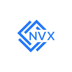 NVX technology letter logo design on white  background. NVX creative initials technology letter logo concept. NVX technology letter design.
