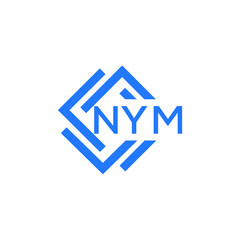 Obraz premium NYM technology letter logo design on white background. NYM creative initials technology letter logo concept. NYM technology letter design. 