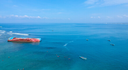 Obraz premium Blue atmosfer incredible view of the sea