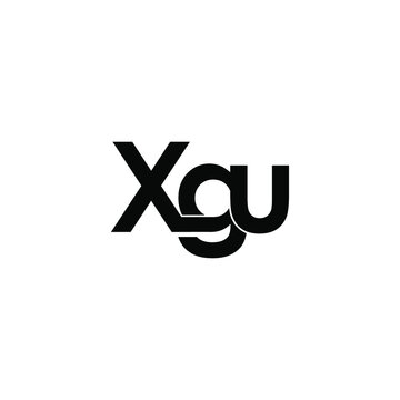 xgu letter original monogram logo design