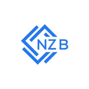 NZB technology letter logo design on white  background. NZB creative initials technology letter logo concept. NZB technology letter design.

