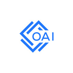 OAI technology letter logo design on white  background. OAI creative initials technology letter logo concept. OAI technology letter design.
