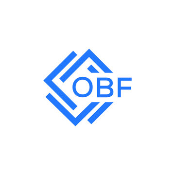 OBF technology letter logo design on white  background. OBF creative initials technology letter logo concept. OBF technology letter design.
