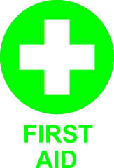 first aid icon symbol vector