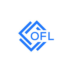 OFL technology letter logo design on white  background. OFL creative initials technology letter logo concept. OFL technology letter design.