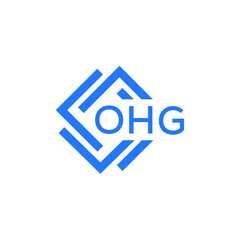 Fototapeta premium OHG technology letter logo design on white background. OHG creative initials technology letter logo concept. OHG technology letter design.