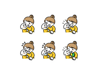 子育て　表情　バリエーション
