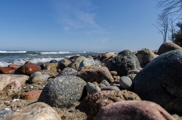 Fototapeta na wymiar kamienista plaża 