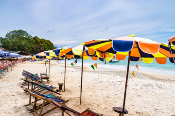 Khai Nok island is one of the most famous island in Thailand .Crystal clear water and white sand beach.