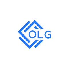 OLG technology letter logo design on white  background. OLG creative initials technology letter logo concept. OLG technology letter design.
