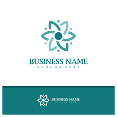 Nature Leaf logo design vector, Creative Health Leaf logo concepts template illustration.