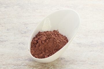 Natural organic cocoa powder for culinary