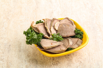 Sliced Pork Tongue snack appetizer