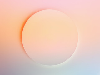 Blurred image pastel color circle geometric background