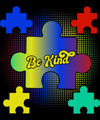 Be kind Autism Awareness day shirt