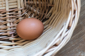Egg in a basket