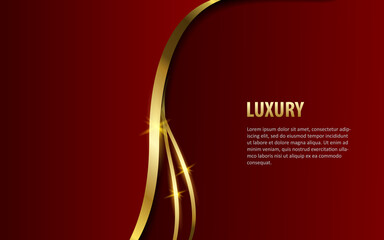 Abstract red luxury premium background