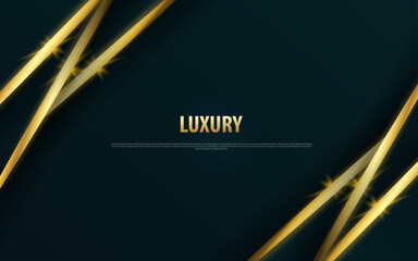 Abstract luxury green premium background vector