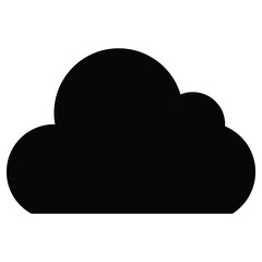 cloud icon on white background