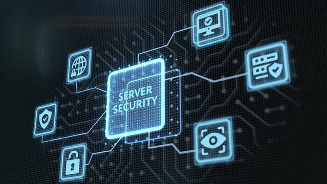 Cyber security data protection business technology privacy concept. Server security - Powered by Adobe
