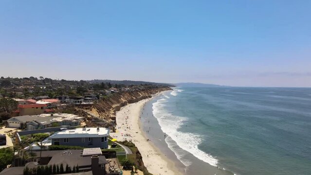 Solana Beach, California, Aerial View, Amazing Landscape, Pacific Coast