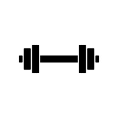 Dumbbell simple icon
