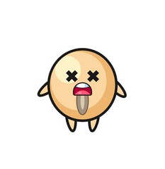 the dead soy bean mascot character