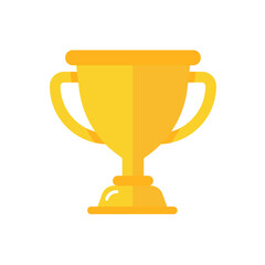 golden trophy For the winners of the sport achievement award concept