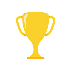 golden trophy For the winners of the sport achievement award concept