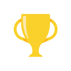 golden trophy For the winners of the sport achievement award concept