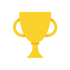 golden trophy For the winners of the sport achievement award concept