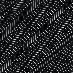 abstract wavy line pattern black white vintage background