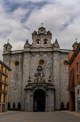 view of the historic Andre Maria Square in the city center of Tolosa