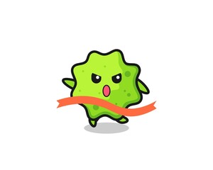 Fototapeta premium cute splat illustration is reaching the finish